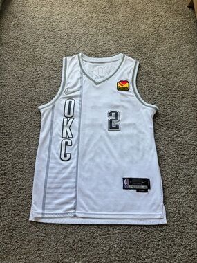 Okc Thunder Shai Gilgeous-Alexander City Edition Jersey Medium 75th anniversary